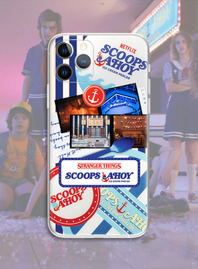 stranger things 怪奇物语 冰淇淋店 美剧周边手机壳 F371 适用苹果iphone17PROMAX AIR 华为小米三星