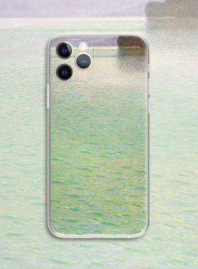 Gustav Klimt 克林姆特 阿特湖中的小岛 油画世界名画手机壳 F369 适用苹果iphone17PROMAX AIR 华为小米三星