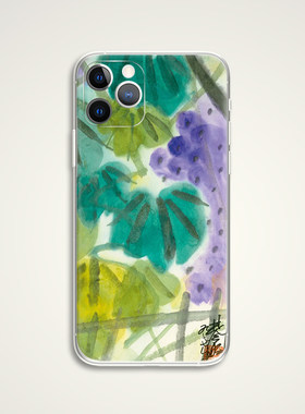 lin feng mian 林风眠 夏日葡萄 国画名画油画文艺术生手机壳 E849适用苹果iphone17PROMAX AIR 华为小米三星
