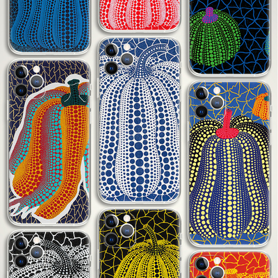 Yayoi Kusama 草间弥生 南瓜派对 波普现代文艺术生手机壳 E657  适用苹果iphone17PROMAX AIR 华为小米三星