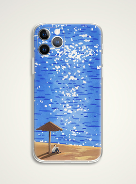 will be fine 海边思考 韩式插画 文艺术生手机壳 F441 适用苹果iphone17PROMAX AIR华为小米三星