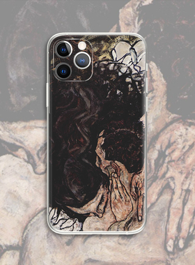 Egon Schiele 席勒拥抱的恋人 油画名画艺术生情侣手机壳 D909 适用苹果iphone17PROMAX AIR 华为小米三星