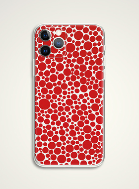 Yayoi Kusama 草间弥生 红色波点波普现代文艺术生手机壳 E649 适用苹果iphone17PROMAX AIR 华为小米三星