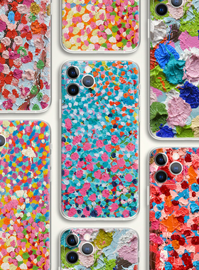 Damien Hirst 色彩颜料肌理美术生文艺术生手机壳 F388 适用苹果iphone17PROMAX AIR 华为小米三星