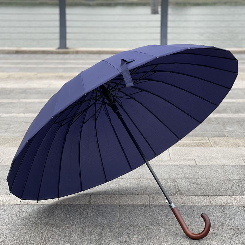 男士用伞113cm二十四24骨长柄伞