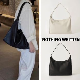 韓國正品 nothing written包新款 大容量牛皮腋下托特包單肩包 代購