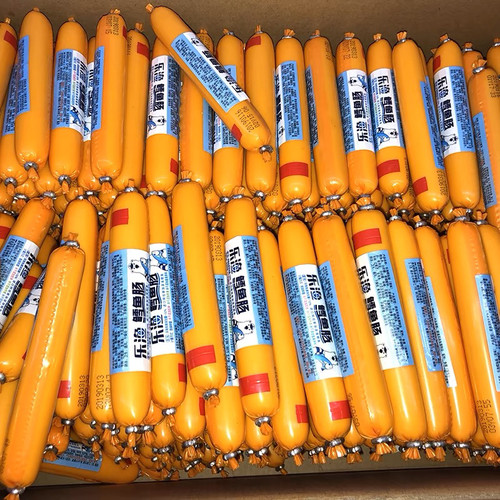 乐渔鳕鱼肠虾肠原味儿童肠500g宝宝鱼肠海鲜零食