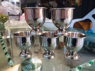 不锈钢酒杯 白酒杯 高脚杯一两半75ml酒杯白兰地食品级304白酒杯