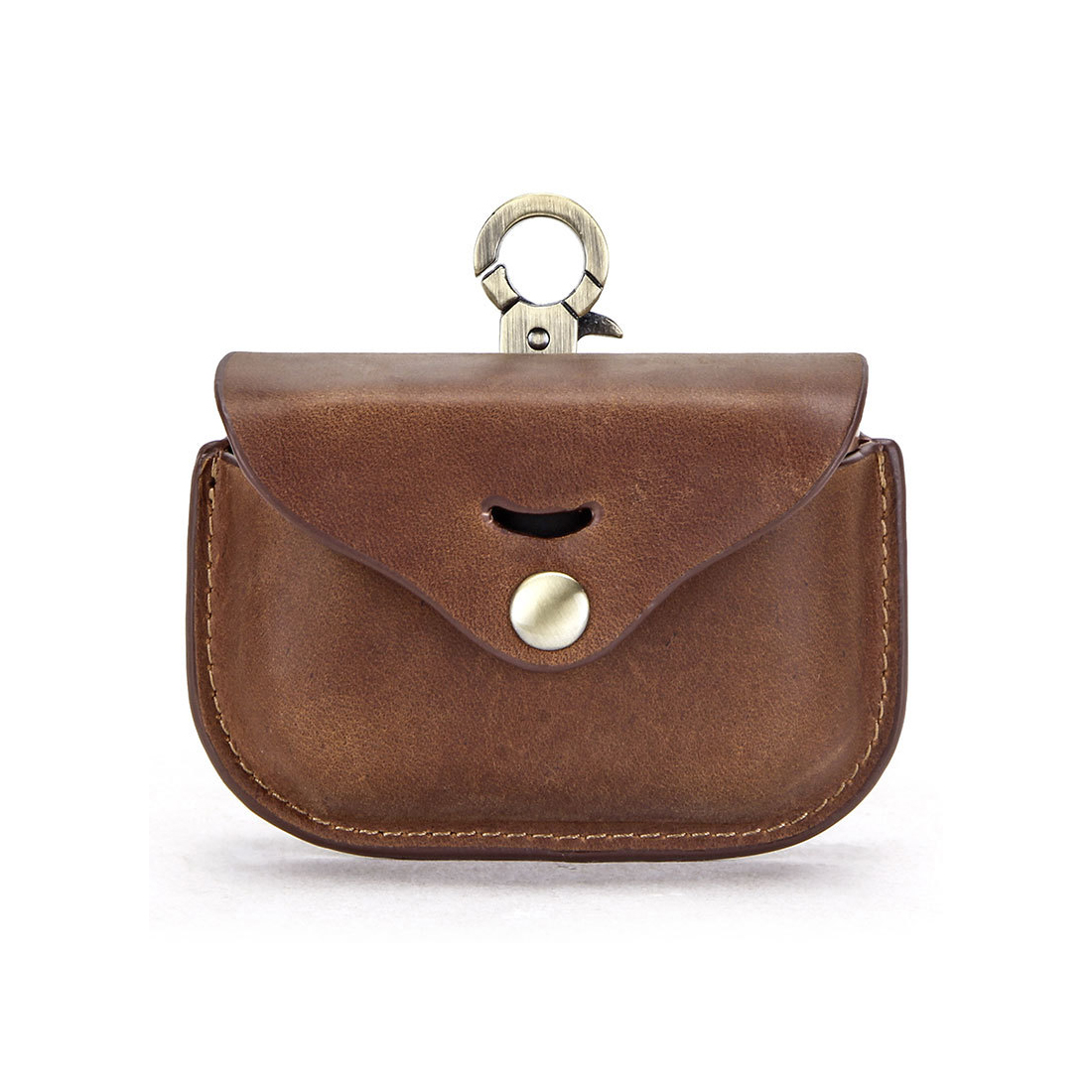 适用索尼wf-1000xm3头层牛皮复古无线蓝牙疯马皮耳机壳真皮保护套