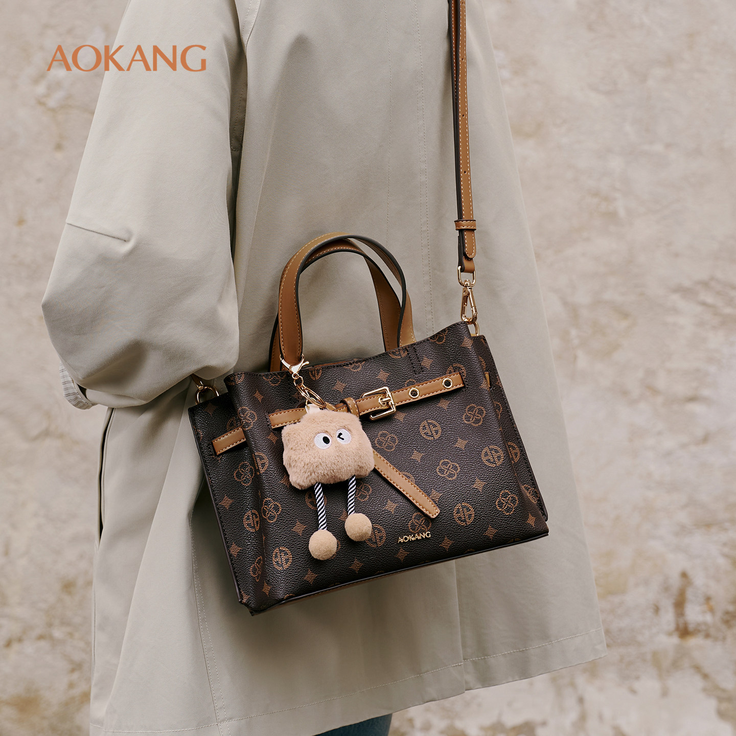 奥康 女包2026新款斜挎包包通勤妈妈包大容量单肩包高级感手提包