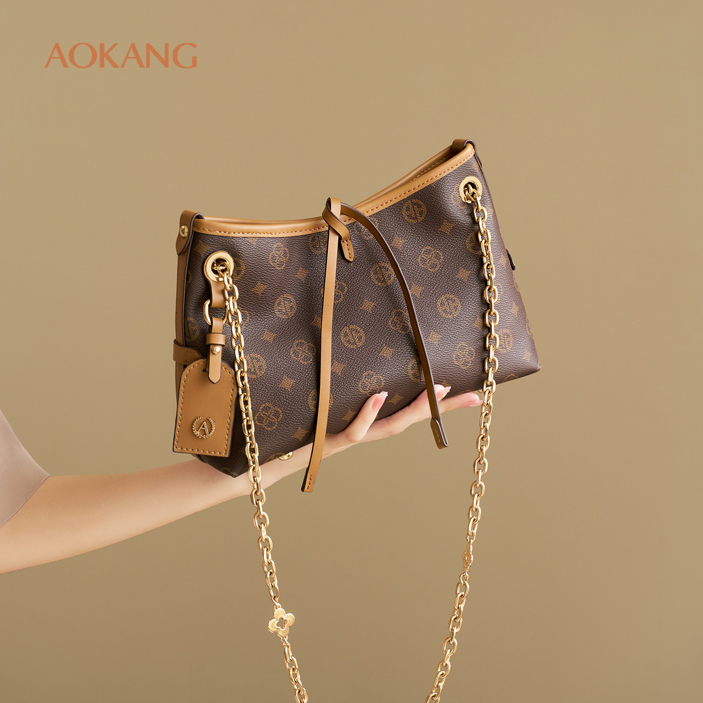 奥康 女包2026新款包包高级质感单肩包通勤女款大容量腋下斜挎包