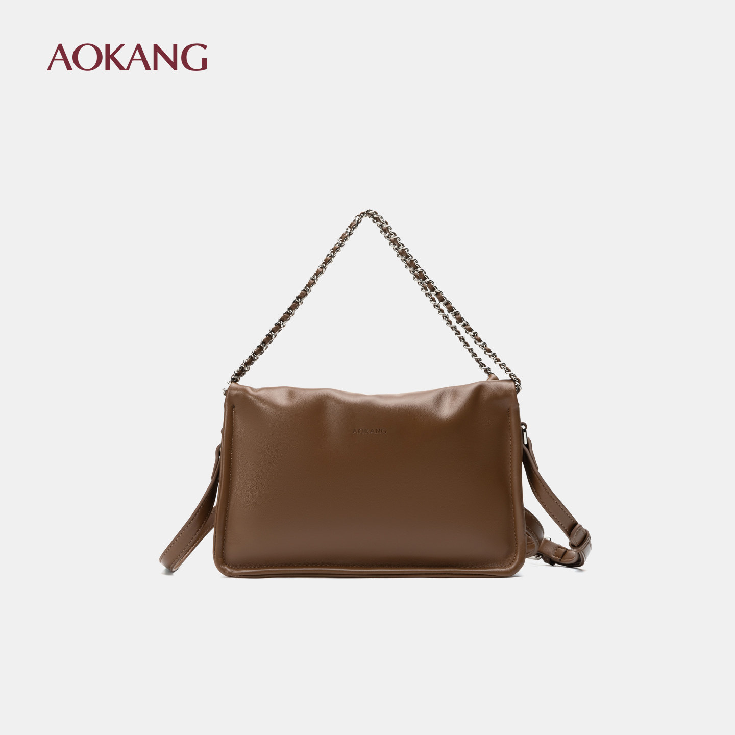 奥康 单肩包女包2025新款时尚百搭链条包高级感小众设计斜挎包