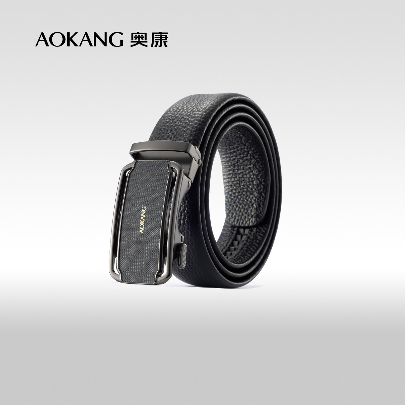 奥康男士皮带真皮自动扣新款头层牛皮商务腰带正品高档裤带潮