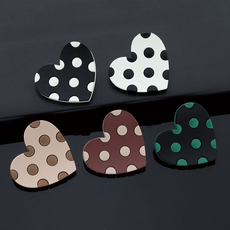 爱心金属双拼纽扣设计款个性大衣风衣扣子女上衣外套毛衣心形钮扣