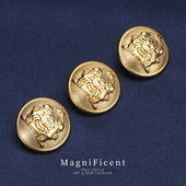 高档双师西装 扣子风衣上衣扣女复古金属纽扣毛呢百搭绒大衣钮扣