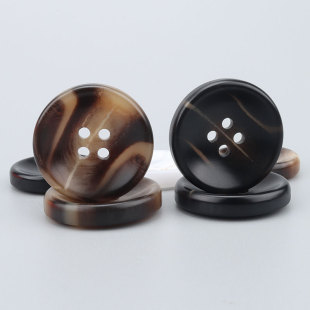 树脂碗型四眼纽扣高档男女大衣风衣装 外套钮扣配件 饰扣子上衣西装