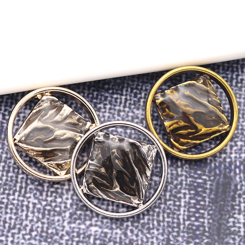 高档金属点油扣子女衣服上衣复古钮扣配件男西服大衣高端手缝纽扣