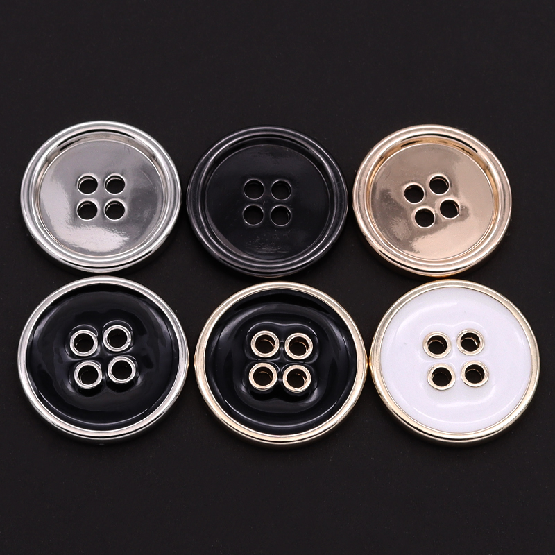 西服风衣金属四眼纽扣