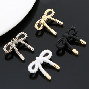 电镀金属蝴蝶结扣子女衣服外套装 饰钮扣儿童大衣毛衣上衣手缝纽扣