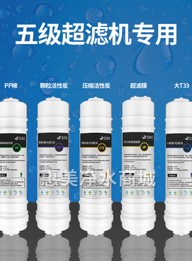 适用海尔净水器滤芯HU603-5B/HU612-4/HU103/HU102活性炭UF超滤机