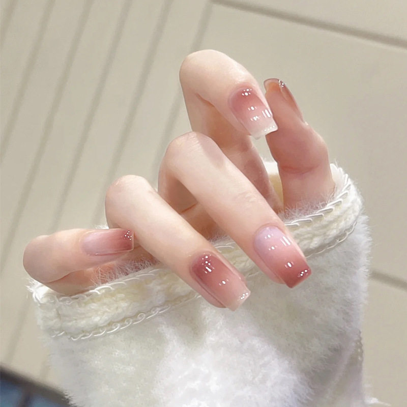 仙气穿戴甲美甲成品中方渐变腮红美甲工具