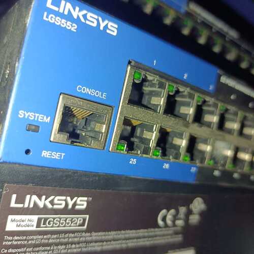 议价LINKSYS LGS552P 品，48口千兆交换机，带可维修