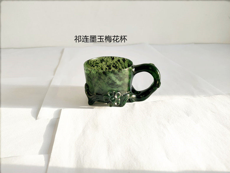 酒泉夜光杯梅花茶杯正品墨玉茶壶蛇纹玉酒壶鸳鸯玉厂家直销