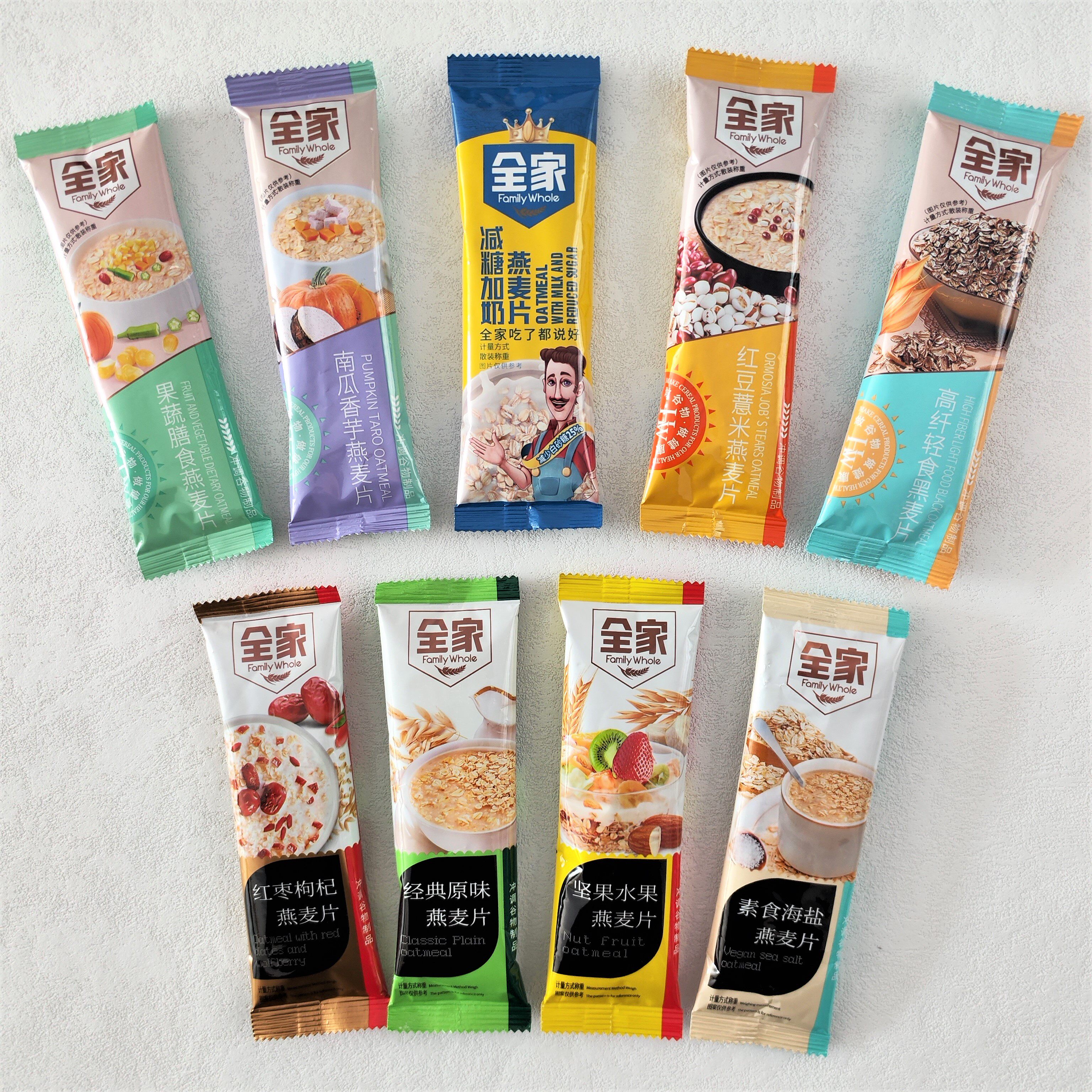全家燕麦片坚果水果经典原味红豆薏米果蔬膳食南瓜香芋高纤燕麦片