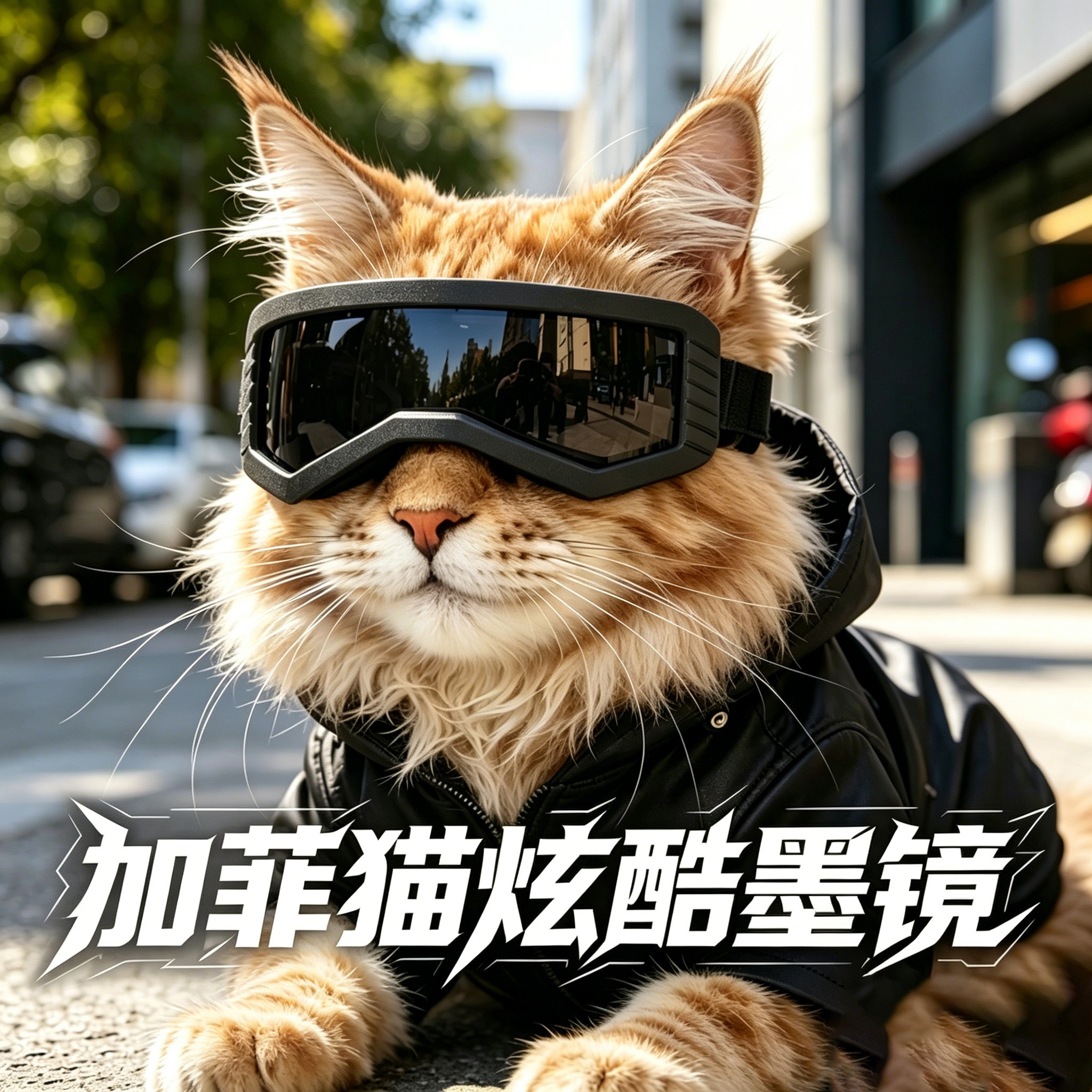 加菲猫专用猫咪眼镜宠物骑行墨镜猫摩托车头盔小猫饰品头饰安全帽