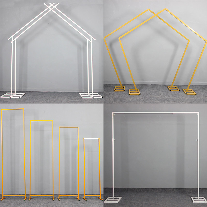 新款婚庆拱门铁艺几何屏风路引婚礼舞台背景装饰门摆件长方形架子,节庆用品/礼品,拱门,淘宝优惠券,粉丝福利购,淘宝优惠卷