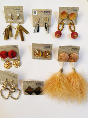 日本购回日本制kaza耳夹无耳洞可用大款个性时尚小众百搭一款一对