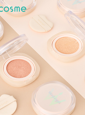 日本Wonjungyo平井桃完美遮瑕气垫粉扑防晒自然持久不脱妆第一名