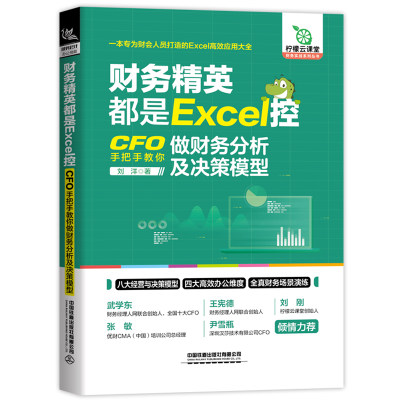 财务精英都是Excel控 CFO手把手教你做财务分析及决策模型 刘洋 财务分析数据汇总报表合并财务分析模型搭建Excel书籍