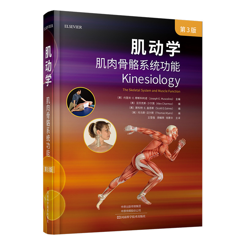 肌动学 肌肉骨骼系统功能 第3版 组织筋膜关节运动运动轴关节部位肌肉起止点肌肉生理步态姿势拉伸运动治疗书籍