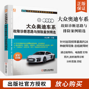 大众奥迪车系故障诊断思路与排除案例精选汽车维修书籍底盘电路维修电路图知识汽修书 数据流诊断宝典 空调电脑板发动机修理教材书