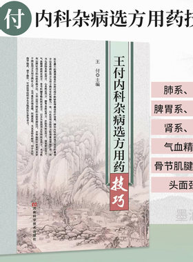 王付内科杂病选方用药技巧抓药中国药典药剂学药学专业书籍临床药物分析学中药医院配药西药大全药店外敷偏方常见疾病用药手册