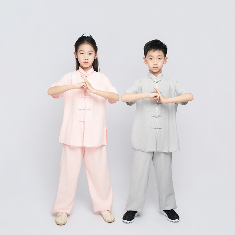 2026年夏季新款儿童太极服少儿夏天武术服学生比赛表演短袖练功服
