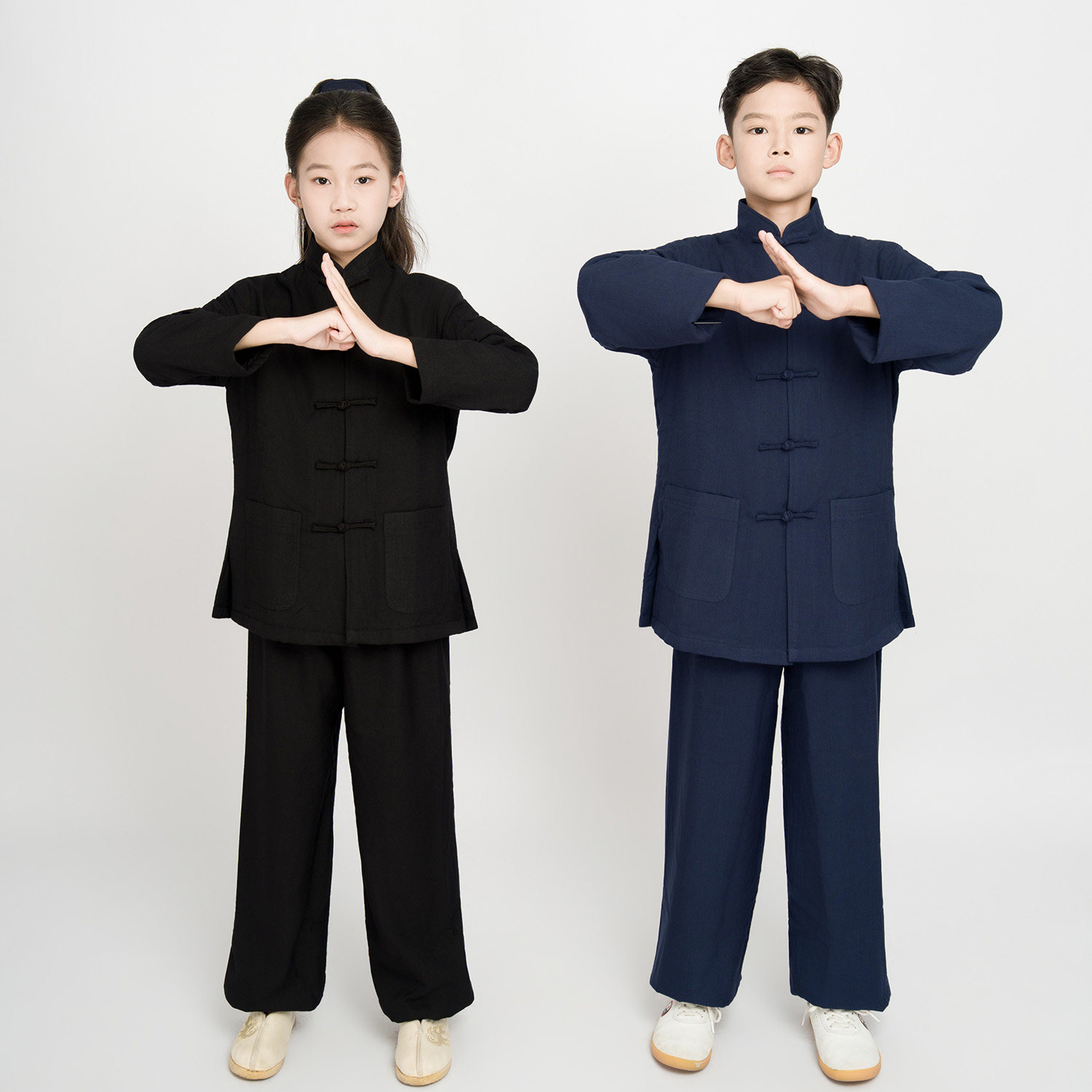 2026秋冬季加绒儿童太极服学生练功服冬天加厚保暖男女少儿武术服