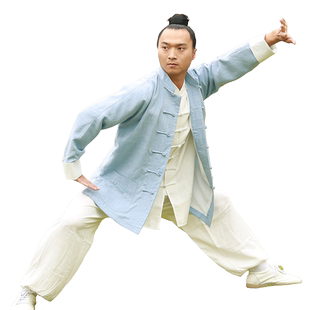 武农太极服官方旗舰店棉麻外套亚麻打太极拳的服装男女练功服衣服