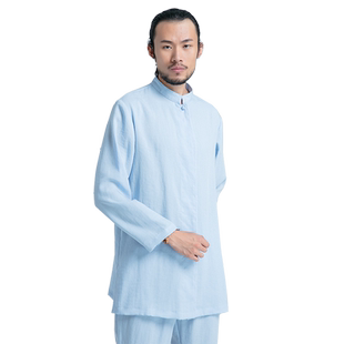 武农冬季新款太极服 唐装中国风古装立领棉麻武术练功民国套装