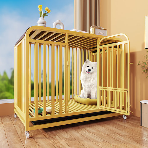 狗笼子家用室内带厕所大型中型犬柴犬金毛加大笼子狗窝围栏鸡笼子