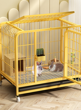 兔笼子家用大号别墅室内猫狗笼荷兰猪豚鼠侏儒兔养殖宠物繁殖专用