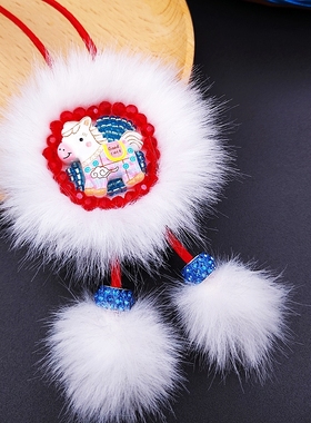 宝宝款太阳花内蒙古非遗手工项链