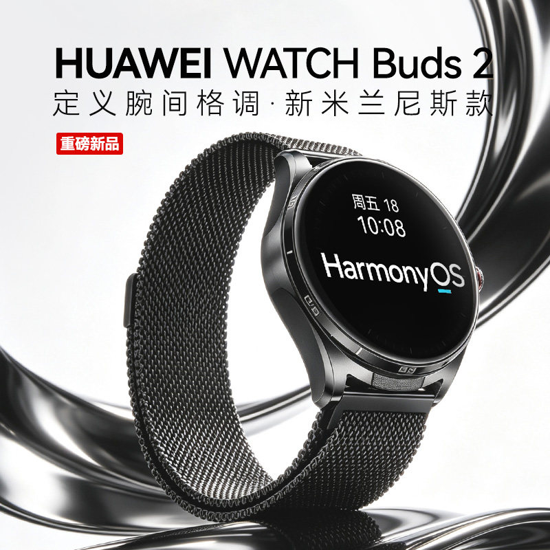 华为手表watchbuds2米兰尼斯款图片