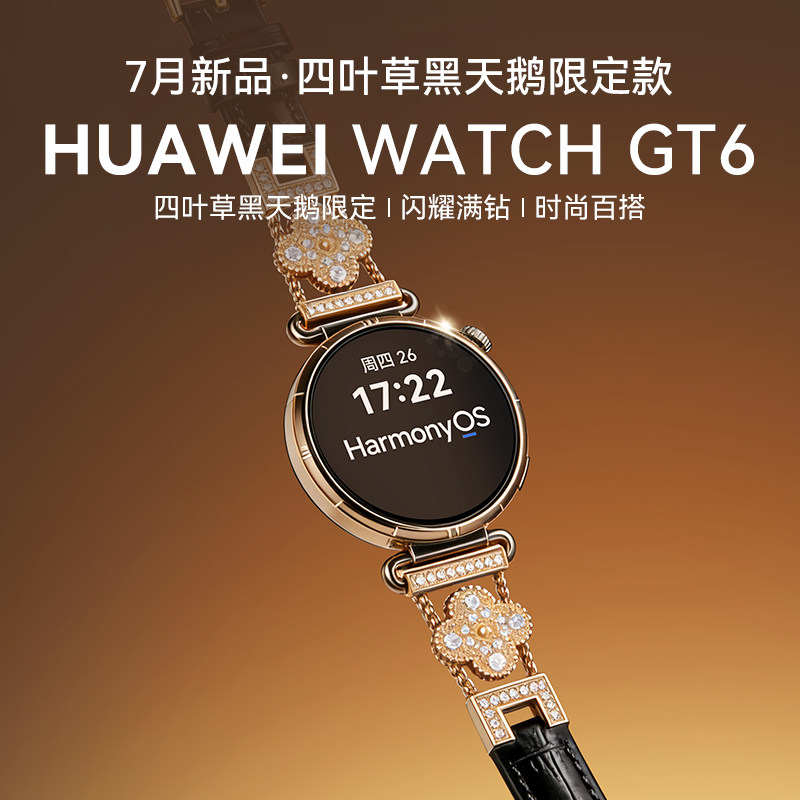 华为智能手表GT6黑天鹅款