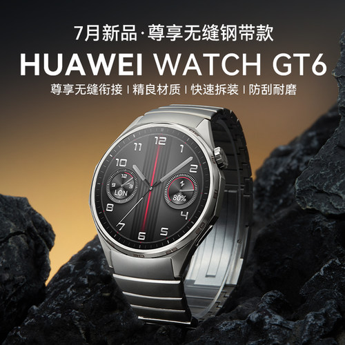 【尊享定制款】华为手表 WATCH GT6智能手表华为gt6新款手表蓝牙通话商务男士手表华为官方旗舰正品华为腕表