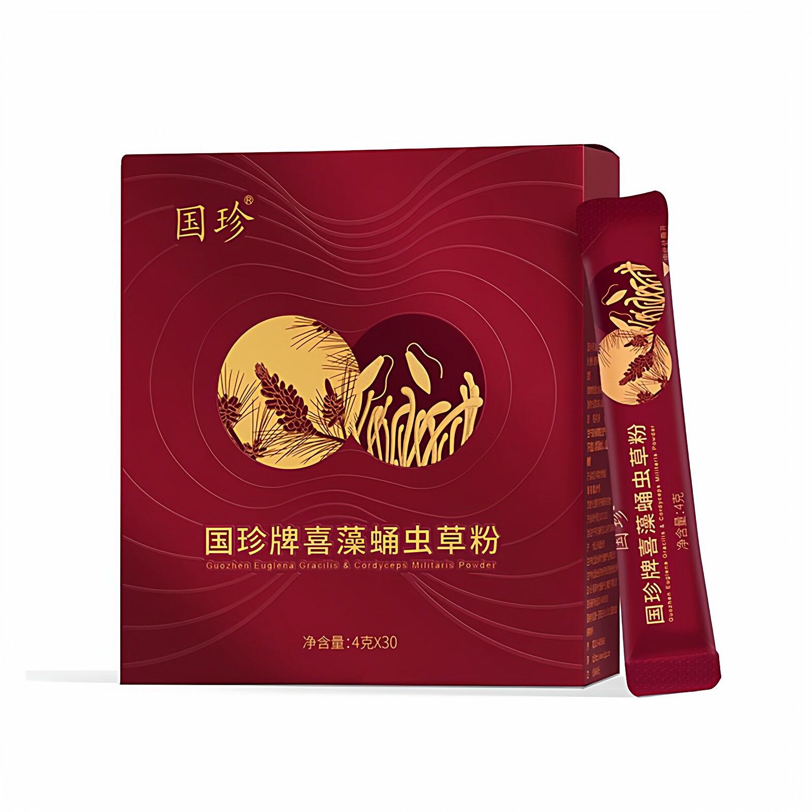 国珍牌喜藻蛹虫草粉 4克*30条 新时代国珍喜藻蛹虫草粉专柜正品