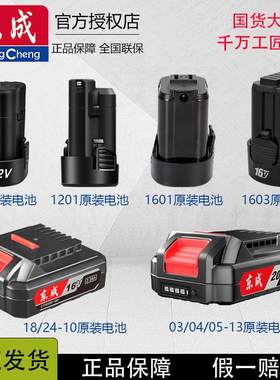 16V原装锂电池12V配件充电器东成