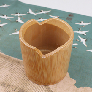 非遗绒花打尖竹筒剪绒花刹活罐豁口放剪刀的罐子手工制作材料配件