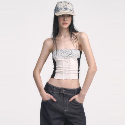 Muirgen蕾丝弹力抹胸内搭背心